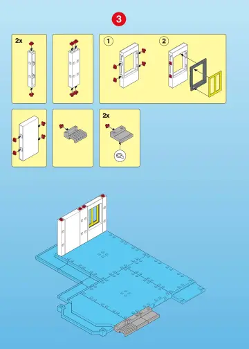 Notices de montage Playmobil 3175-A - Pompiers/caserne des pompiers (4)