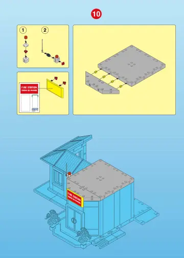 Notices de montage Playmobil 3175-A - Pompiers/caserne des pompiers (11)