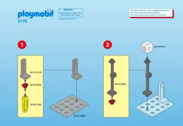 Notices de montage Playmobil 3176-A - Pompiers/salle d`intervention (1)