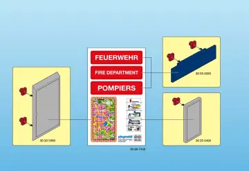 Bauanleitungen Playmobil 3176-A - Feuerwache (2)