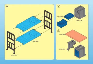 Notices de montage Playmobil 3176-A - Pompiers/salle d`intervention (4)