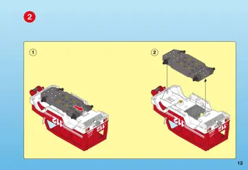 Bauanleitungen Playmobil 3181-A - Feuerwehrvorausfahrzeug (12)