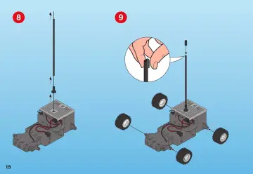 Notices de montage Playmobil 3181-A - Pompier/véhicule d`intervention RC (15)
