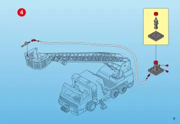 Bauanleitungen Playmobil 3182-A - Feuerwehrleiterfahrzeug (7)