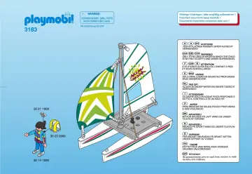 Notices de montage Playmobil 3183-A - Fillette/catamaran (1)