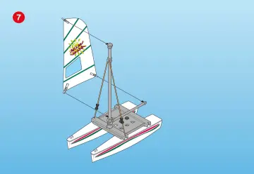 Notices de montage Playmobil 3183-A - Fillette/catamaran (6)