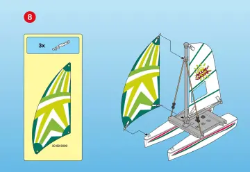 Notices de montage Playmobil 3183-A - Fillette/catamaran (7)