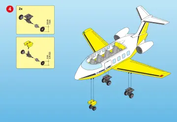 Bauanleitungen Playmobil 3185-A - Linienjet (6)