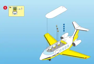 Bauanleitungen Playmobil 3185-A - Linienjet (7)