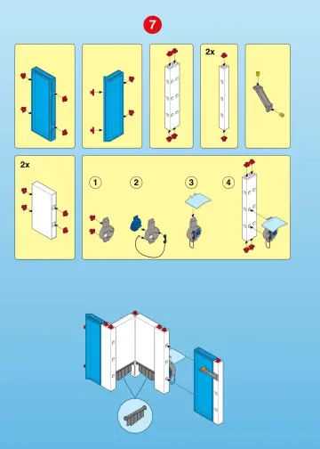 Bauanleitungen Playmobil 3186-A - Flughafen/Tower (8)