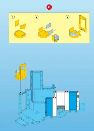 Bauanleitungen Playmobil 3186-A - Flughafen/Tower (9)