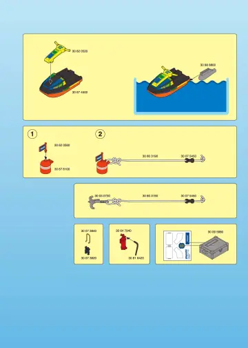 Bauanleitungen Playmobil 3190-A - Polizeiboot mit Jet Ski (5)