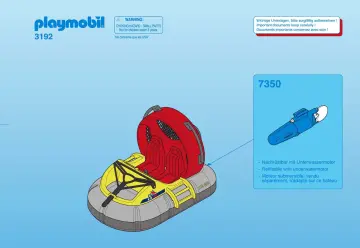 Notices de montage Playmobil 3192-A - Expédition Hovercraft (1)