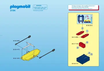 Bauanleitungen Playmobil 3194-A - Polarforscher mit Transportschlitten (1)