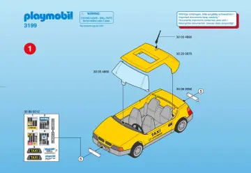 Notices de montage Playmobil 3199-A - Conducteur/taxi (1)