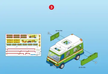 Bauanleitungen Playmobil 3204-C - Lieferwagen (4)