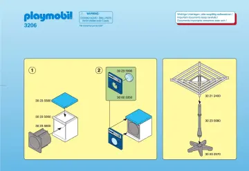 Bauanleitungen Playmobil 3206-C - Hauswirtschaftsraum (1)