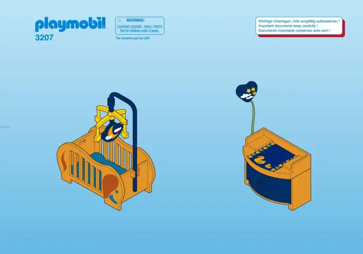 Bauanleitungen Playmobil 3207-B - Babyzimmer (1)