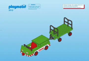 Bauanleitungen Playmobil 3212-A - Gepäckwagen (1)