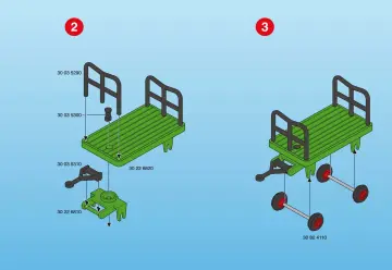 Bauanleitungen Playmobil 3212-A - Gepäckwagen (3)