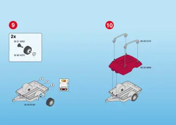 Notices de montage Playmobil 3213-A - Monospace/remorque/équipement de loisirs (6)