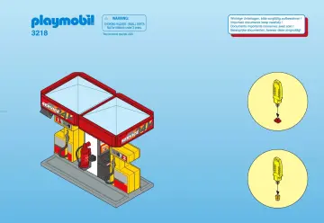 Notices de montage Playmobil 3218-B - Station service 2 pompes (1)