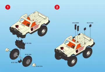 Notices de montage Playmobil 3219-C - Aventuriers/ vehicule 4x4 (2)