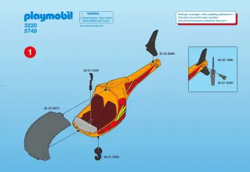 Bauanleitungen Playmobil 3220-A - Luftkissenhelikopter (1)