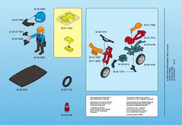 Notices de montage Playmobil 3222-A - Pilote / moto raid (2)