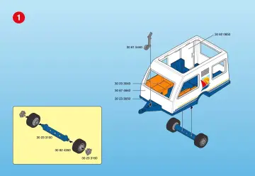 Bauanleitungen Playmobil 3236-C - Wohnwagen (2)