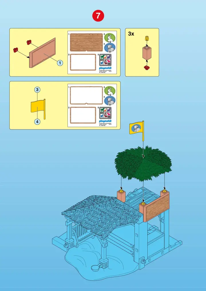 Lot Playmobil Parc Animalier Et Zoo – 3243, 4492 Et Divers Animaux – Occasion Bon état