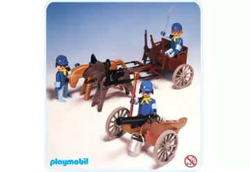 Playmobil 3244-A - Kanone mit Protze (Zweispänner)