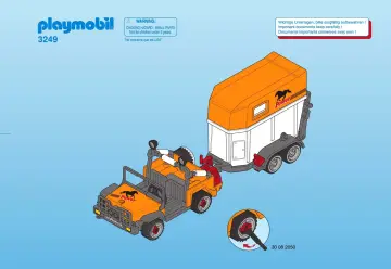 Bauanleitungen Playmobil 3249-B - Pferdetransporter (1)