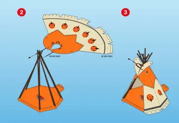 Bauanleitungen Playmobil 3250-A - Indianerdorf (3)