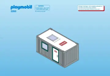 Bauanleitungen Playmobil 3260-A - Baucontainer (1)