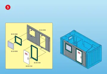 Bauanleitungen Playmobil 3260-A - Baucontainer (6)