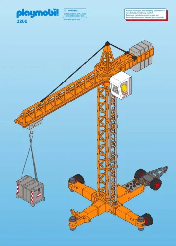 Notices de montage Playmobil 3262-C - Grue de chantier (1)