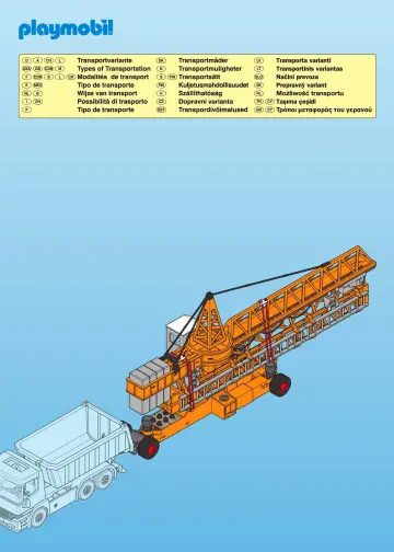 Notices de montage Playmobil 3262-C - Grue de chantier (10)