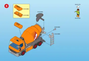 Bauanleitungen Playmobil 3263-B - Betonmischer (6)