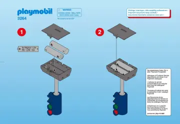 Bauanleitungen Playmobil 3264-A - Elektronische Verkehrsampel (1)