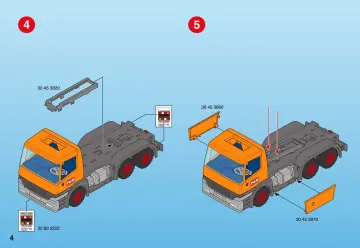 Notices de montage Playmobil 3265-D - Chauffeur / camion-benne (4)