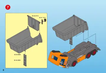 Bauanleitungen Playmobil 3265-D - Großer Muldenkipper (6)