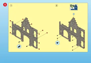 Notices de montage Playmobil 3268-A - Grand château royal (6)
