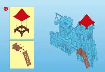 Bauanleitungen Playmobil 3268-A - Große Königsritterburg (13)