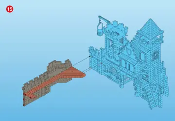 Bauanleitungen Playmobil 3268-A - Große Königsritterburg (16)
