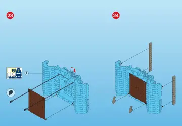 Bauanleitungen Playmobil 3268-A - Große Königsritterburg (23)