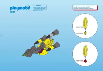Notices de montage Playmobil 3281-A - Martien/scooter de l'espace (1)
