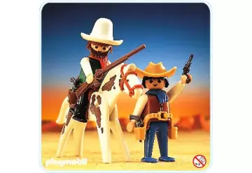 Playmobil 3304-A - 2 Cowboys/Pferd