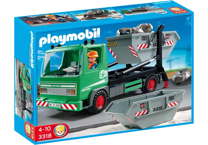 Playmobil 3318-B - Camion à bennes basculantes - BOX