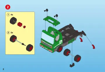 Notices de montage Playmobil 3318-B - Camion à bennes basculantes (2)